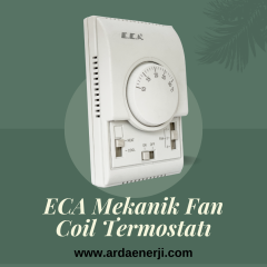 ECA FCBY22 ELEKTRO-MEKANİK FANCOİL TERMOSTATI (2-4 Borulu Fan Coil İçin)
