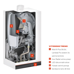 Viessmann Vitodens Connect 19 Kw Yoğuşmalı Kombi ( Baca Dahil)