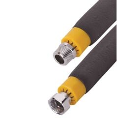 3/4''-3/4'' İZOLELİ (Örgüsüz) FAN COİL BAĞLANTI HORTUMU -Nipel x Rekor Bağlantılı -50 cm