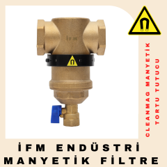 1'' (DN25) CLEANMAG MANYETİK PİRİNÇ TORTU TUTUCU (MIKNATISLI)