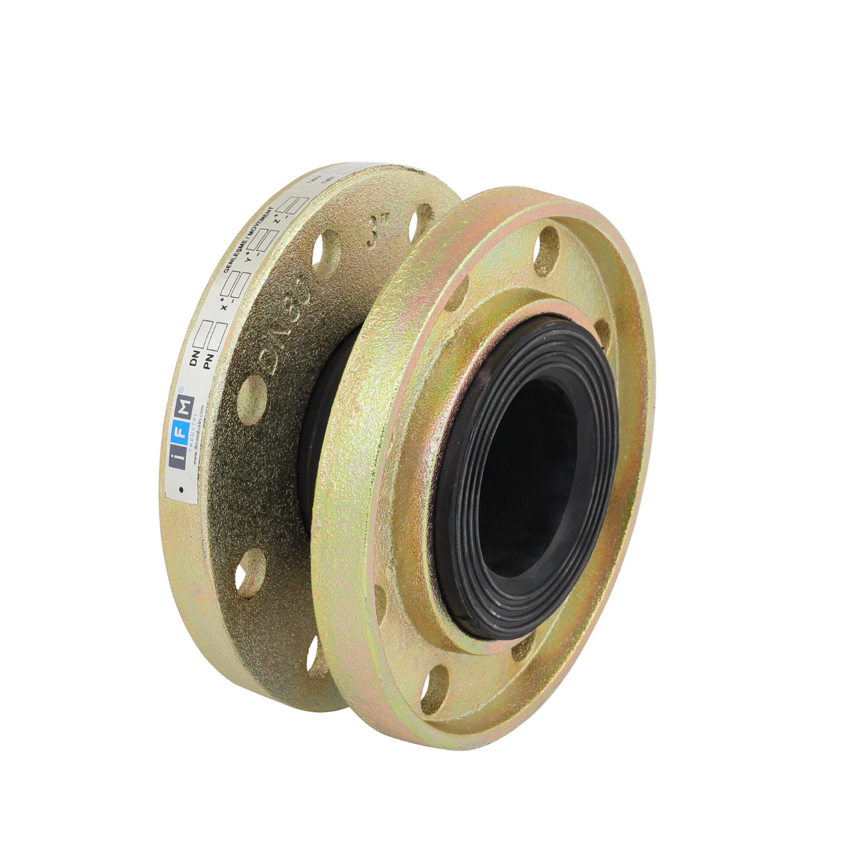 DN65 DÖKÜM FLANŞLI TİTREŞİM YUTUCU KAUÇUK KOMPANSATÖR