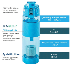 VİTAPURE HİDROJENLİ SU MATARASI