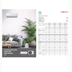 Viessmann Vitoclima 050-S/HE Pro+ Serisi 12.000 btu/h Duvar Tipi Split Klima