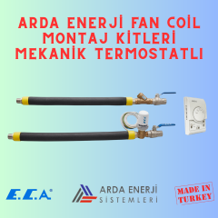 ARDA ENERJİ 3/4''( DN20) FAN COİL MONTAJ KİTİ-ECA vanalı-Mekanik termostatlı